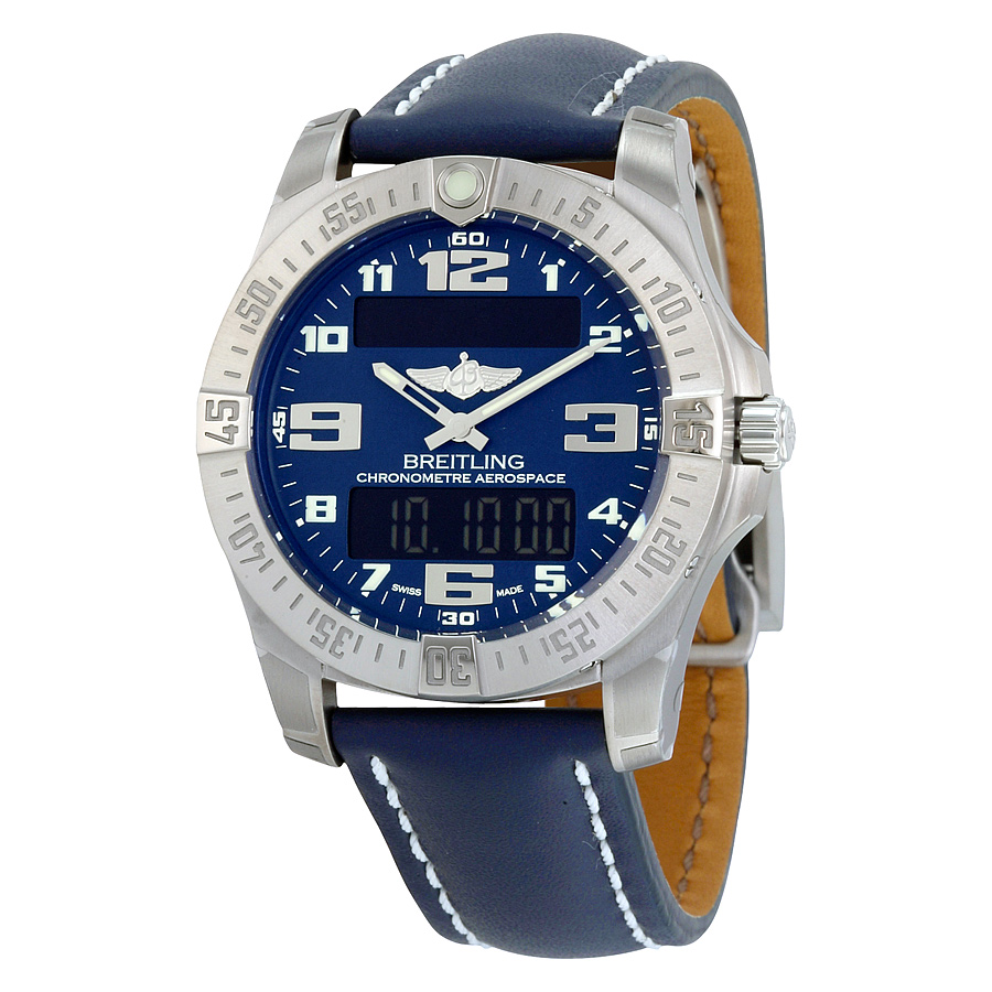 Breitling E7936310 Titanium Automatic Pilot Dive Watch - Jet Black Face, 100m Water Resistant