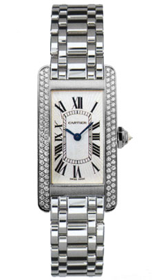 Cartier Tank WB7018L1 Swiss Clone Automatic Black Chrome Dial Watch