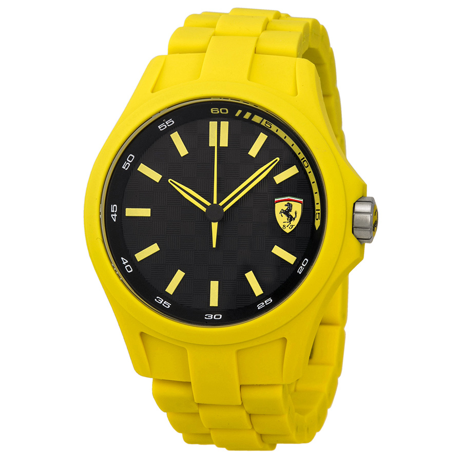 Ferrari Homage Chronograph 43mm Black Carbon Fiber Watch