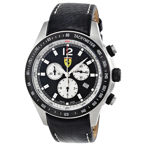 Ferrari Scuderia Homage Auto Chrono Jet Black Face Watch