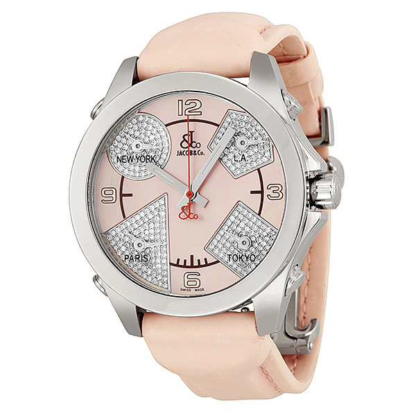 Jacob & Co. Timepiece Masterpiece JCM79P - 5 Zones, Swiss Quartz, Sleek Steel Case