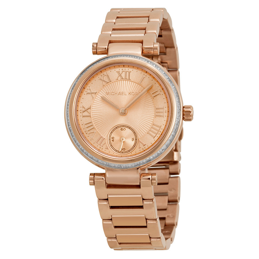 Michael Kors Skylar MK5971 Imitation Ladies Watch - Stainless Steel, White Face, 34mm, Water-Resistant