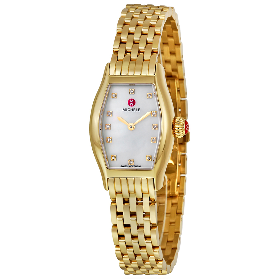 Classic Gold-Plated Michele Watch - 40mm Case - Elegant Automatic Beauty