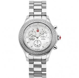 Michele MWW17C000007 Imitation Elegant Lady's Watch - Stainless Steel Case, Mother of Pearl Dial