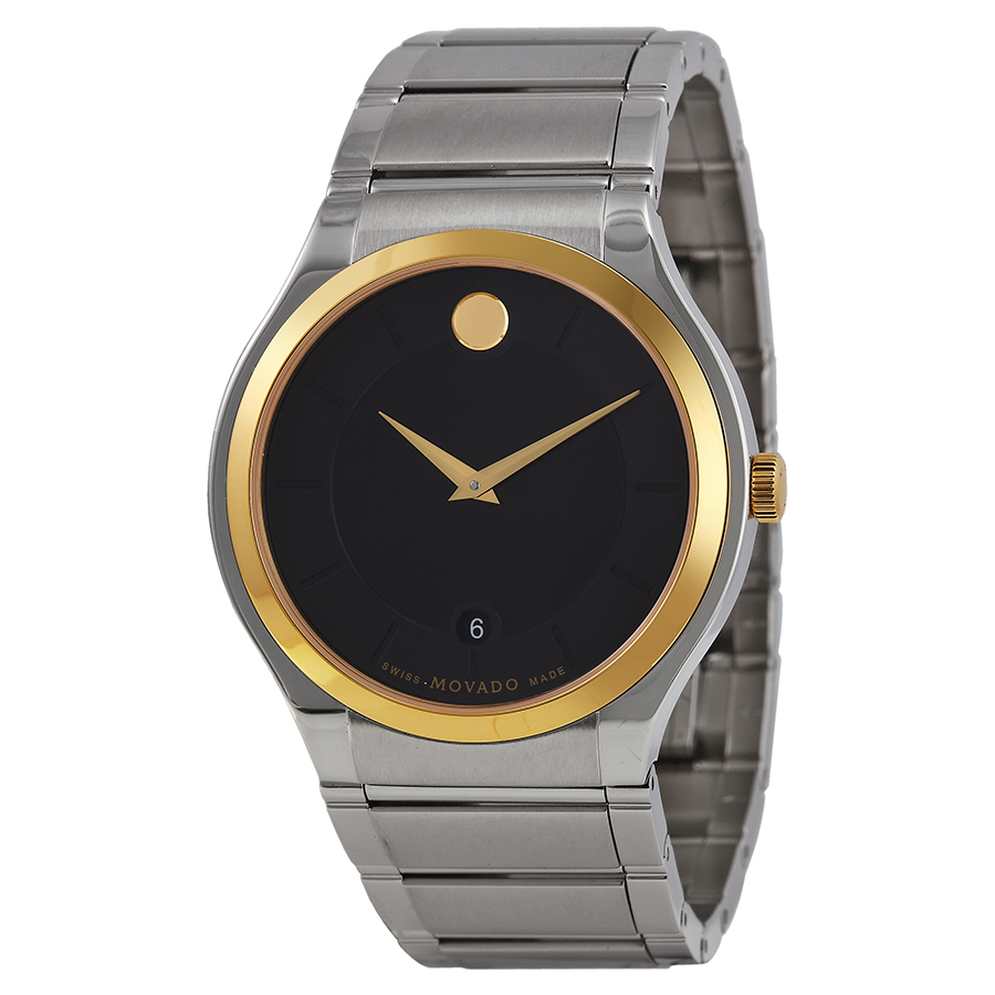 Timeless Movado Black Dial Replica Automatic Mens Watch - Classic Chic