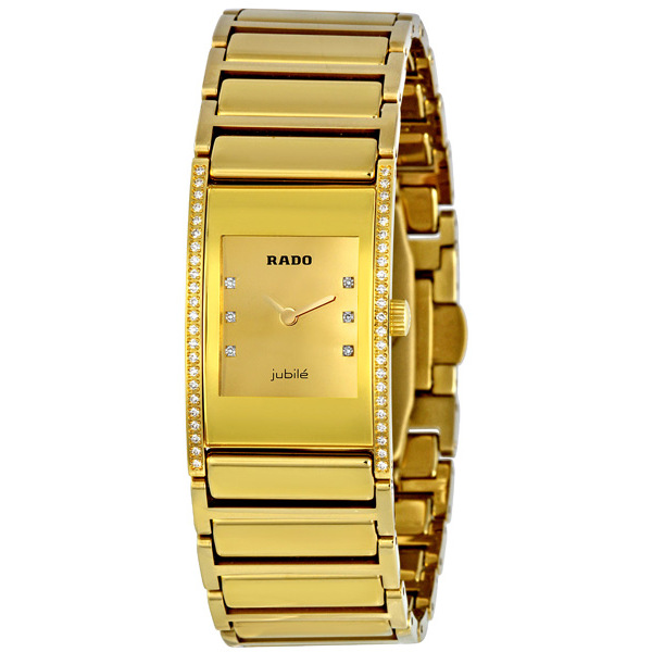 Rado R20783732 Gold Ceramic Chronograph Watch - Timeless Elegance