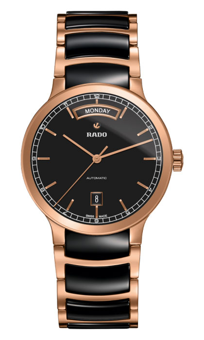 Rado Centrix R30158172 - Automatic Chronograph Steel Case Jet Black Face Water Resistant Watch
