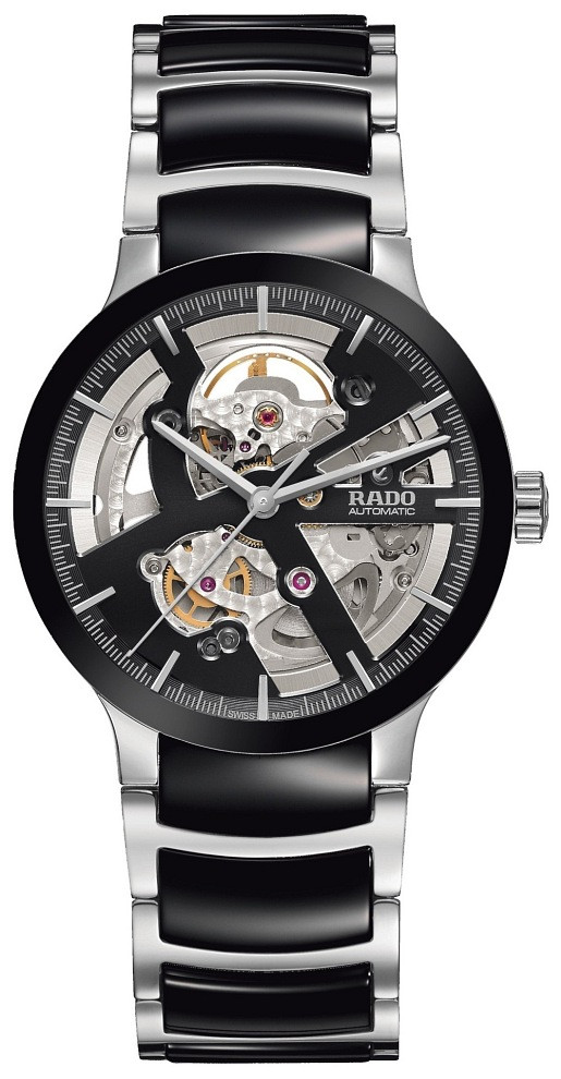 Rado Centrix Clone Automatic Chronograph Jet Black Face 43mm Water-Resistant Mens Watch