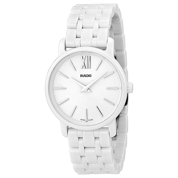Rado Diamaster Women's Watch – Stainless Steel Case – Swarovski Crystal Accents – Luminescent Hands