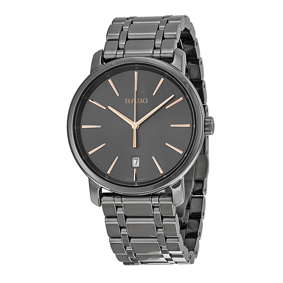 Rado Diamaster Quartz Timepiece - Iconic Design, Elegant White Face, Scratch-Resistant Crystal