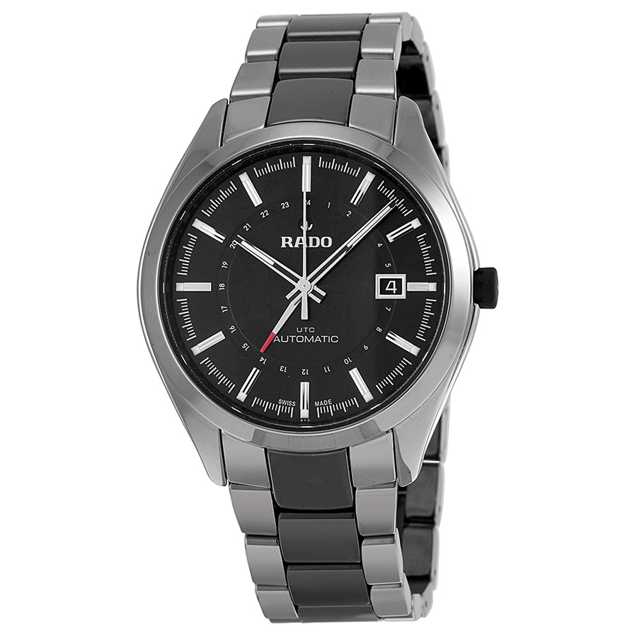 Rado Hyperchrome R32165152 Clone Auto Jet Black Face Steel Dive Watch
