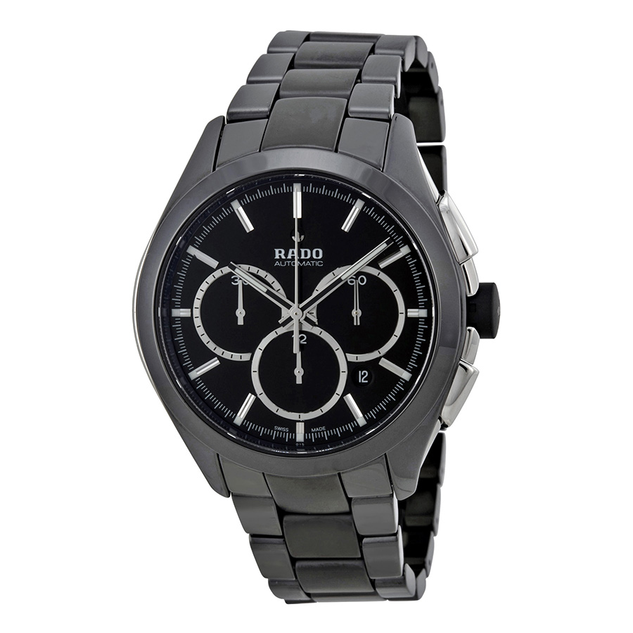 Rado Hyperchrome R32275152 Swiss Clone Auto Jet Black Face 100m Waterproof Luxury Watch