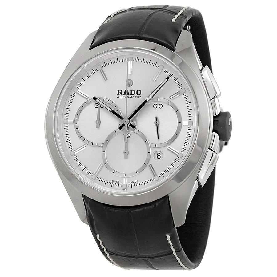 Rado Hyperchrome R32276105 Mens Watch - Ultra-Slim Chronograph Steel Case Black Face Reps