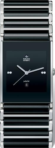 Rado R20852702 Clone Automatic Silver Case Jet Black Face Water-Resistant Watch