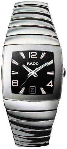 Rado Sintra Ceramic & Steel Chronograph Black Dial Mens Watch