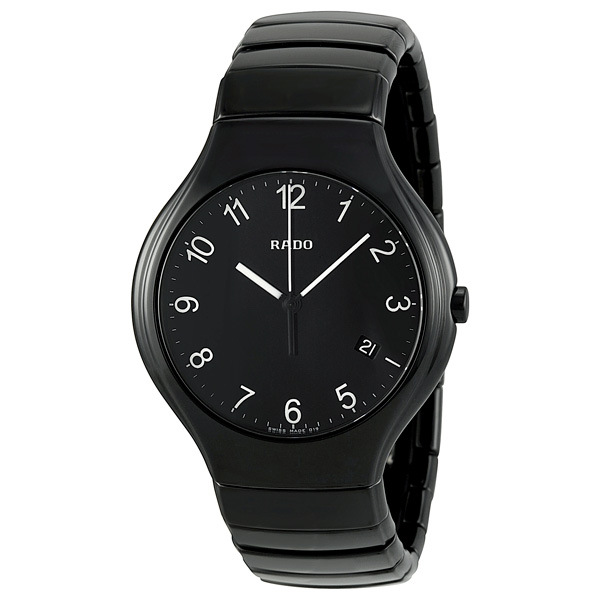 Rado TRUE Timepiece 27mm Steel Case with Black Dial石英运动手表