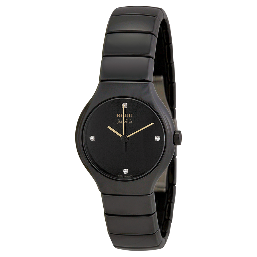 Rado TRUE Black Ceramic Automatic Dive Watch - Jet Black Face - 300m Water Resistant