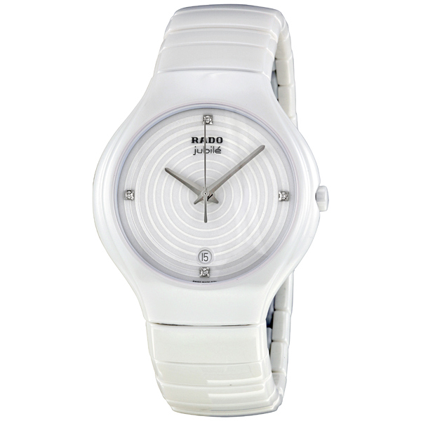Rado TRUE R27695712 Imitation High-Grade Ceramic Swiss Movement White Face Luxury Watch
