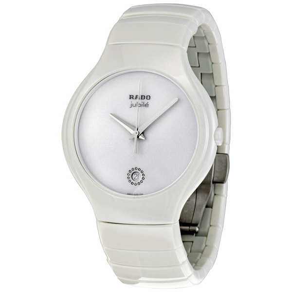 Rado TRUE Clone 27695722 Stainless Steel Chronograph White Dial Watch