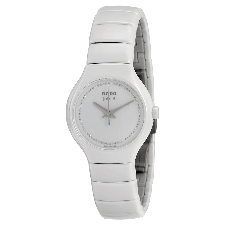 Rado True R27696732 Ceramic Diver 300m Automatic - Glacier White Face Watch
