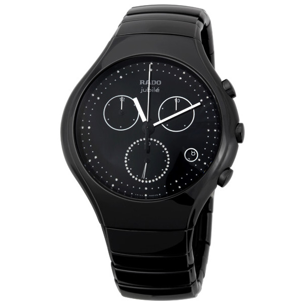 Rado TRUE Clone 27814702 Black Ceramic Chronograph Watch