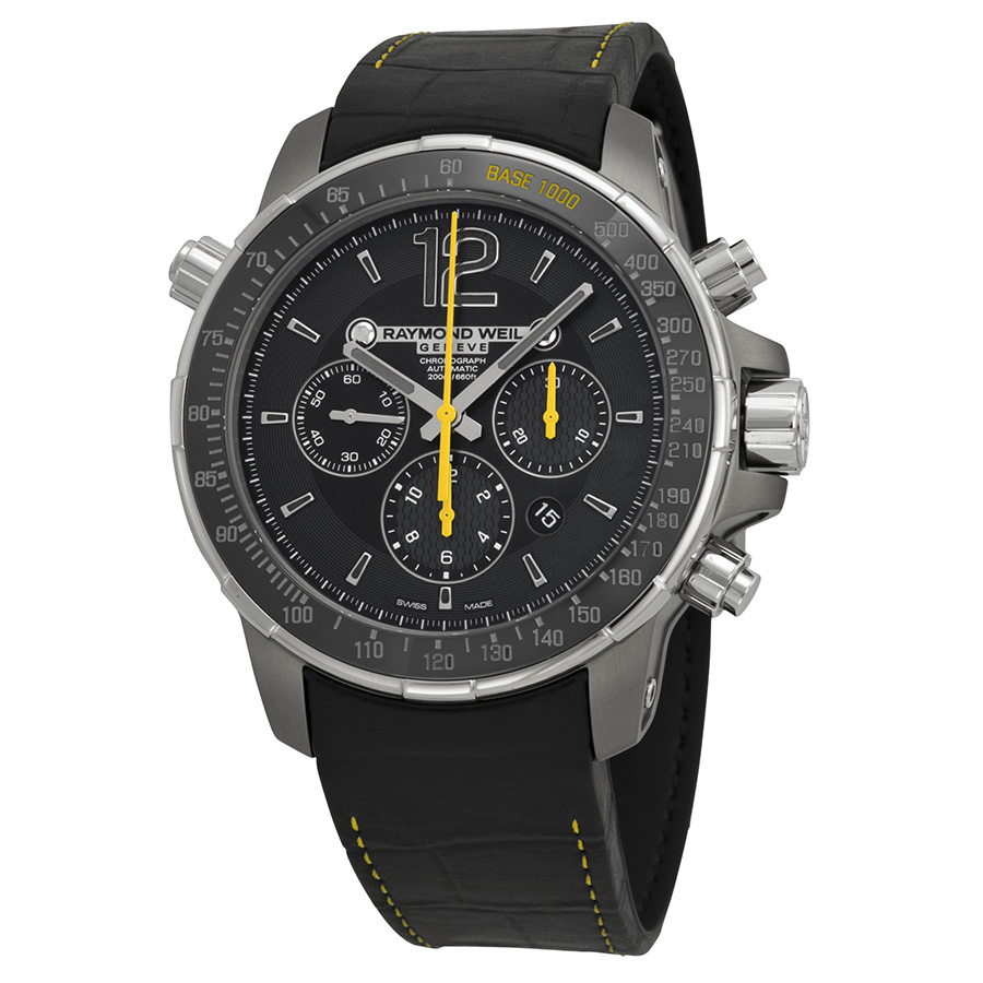 Raymond Weil 7850-TIR-05207 Swiss Replicator Automatic Watch - Classic Black Chronograph
