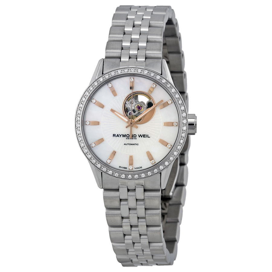 Raymond Weil Freelancer Skeletal Mother of Pearl Dial 2410-STS-97981 Replica Watch