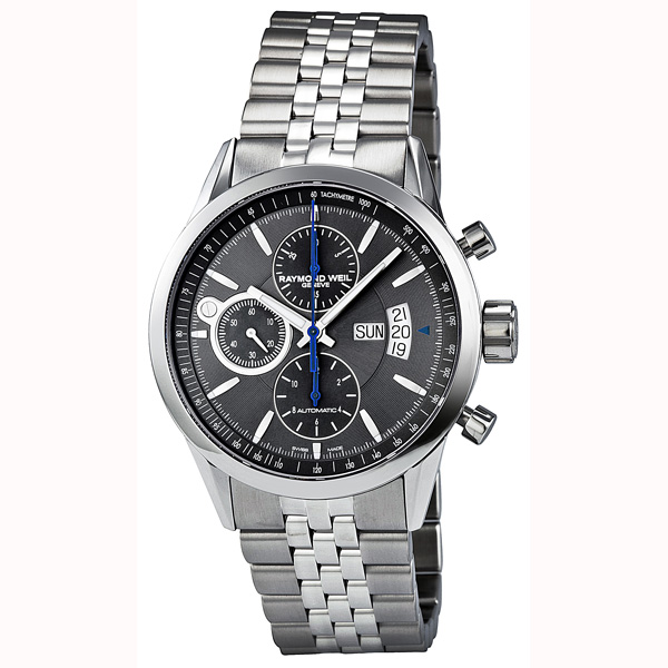 Raymond Weil Freelancer Chronograph Steel Case Black Dial Mens Watch Replica
