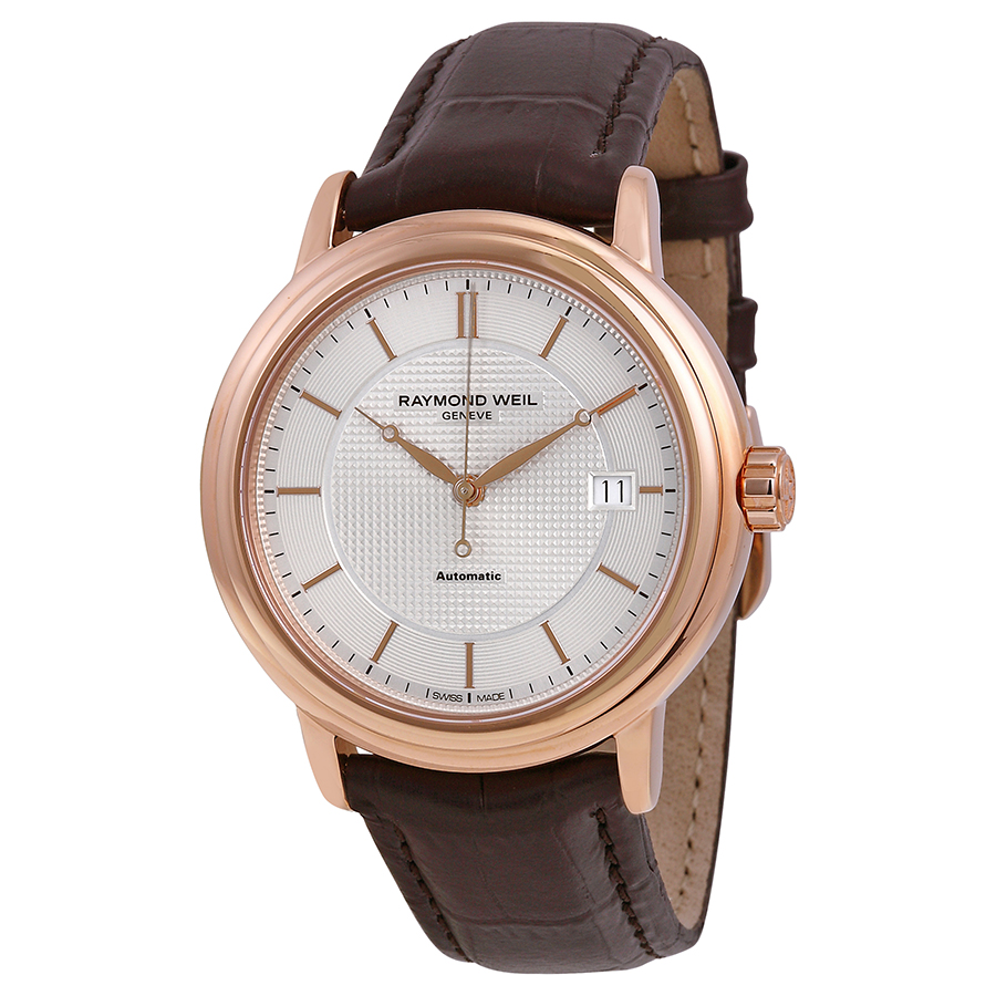 Raymond Weil Maestro Automatic Self-Winding Chronograph Jet Black Face Watch