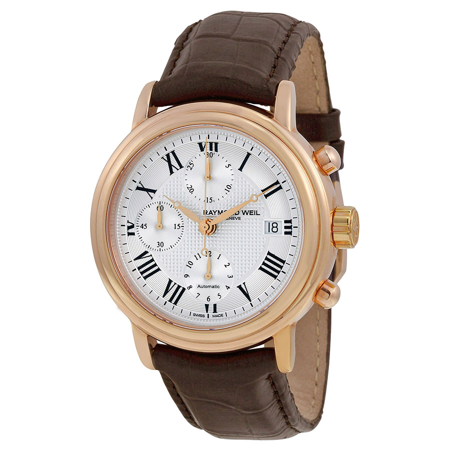 Raymond Weil Maestro 7737-PC5-00659 Swiss Imitation, Auto Movement, Rose Gold Case, White Dial, 38mm Watch