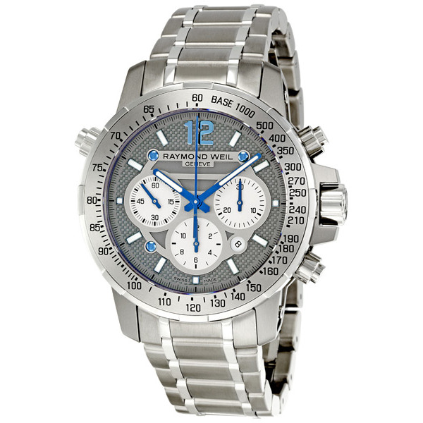 Raymond Weil Nabucco Chronograph Titanium Mens Watch - Automatic Movement & Black Face
