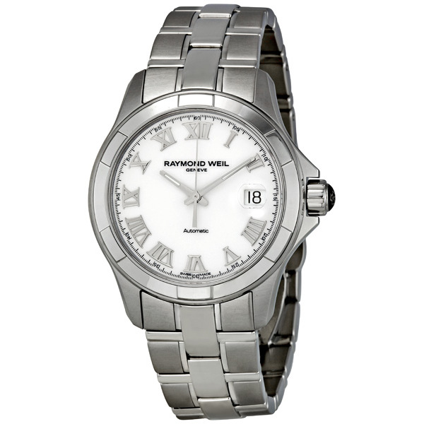 Raymond Weil Parsifal 2970-ST-00308: Swiss Automatic White Face Mens Watch - Timeless Elegance