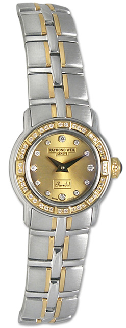 Stainless Steel Parsifal 41mm by Raymond Weil, Swiss Automatic Black Face Replic Watch