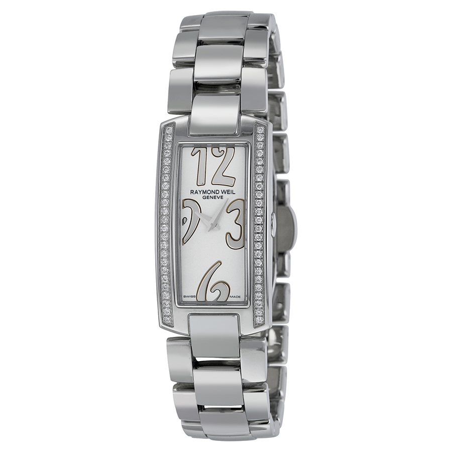 Raymond Weil Shine Swiss Automatic Pearl Bezel Watch - Timeless Elegance