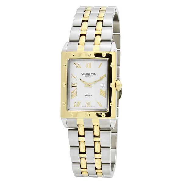 Raymond Weil Tango 5381 Clone Automatic Silver Case Black Dial Water-Resistant Men's Watch