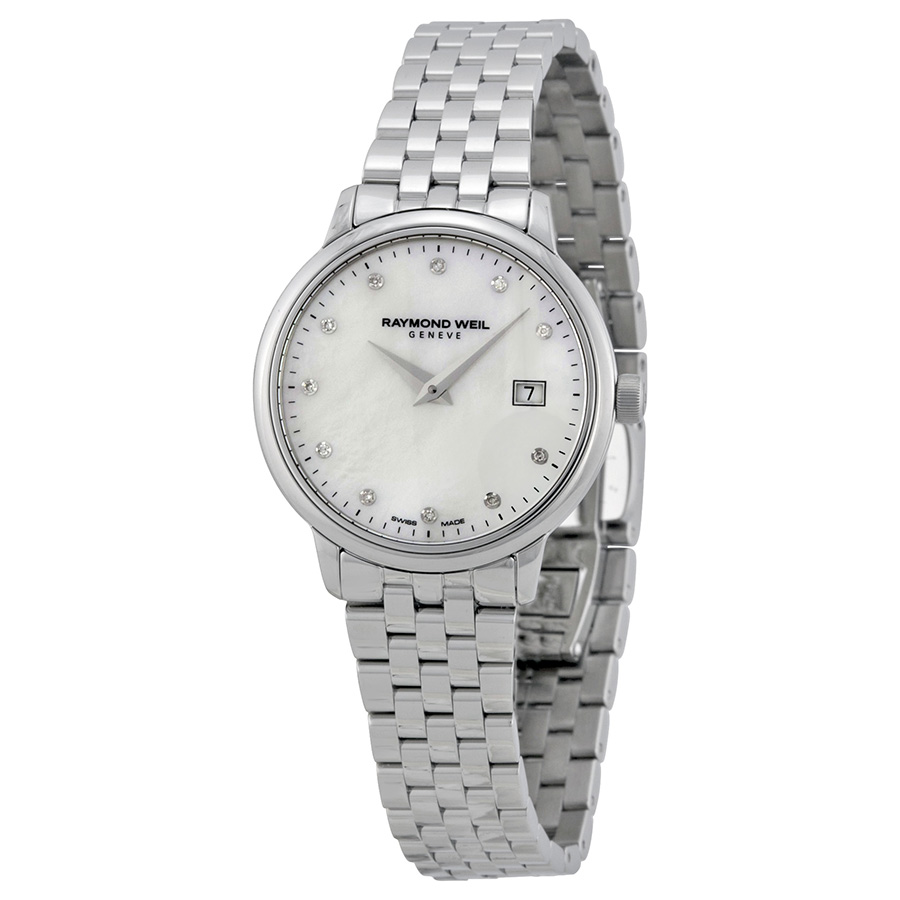 Raymond Weil Toccata 5988-ST-97081 Elegant White Mother of Pearl Automatic Chronograph Watch
