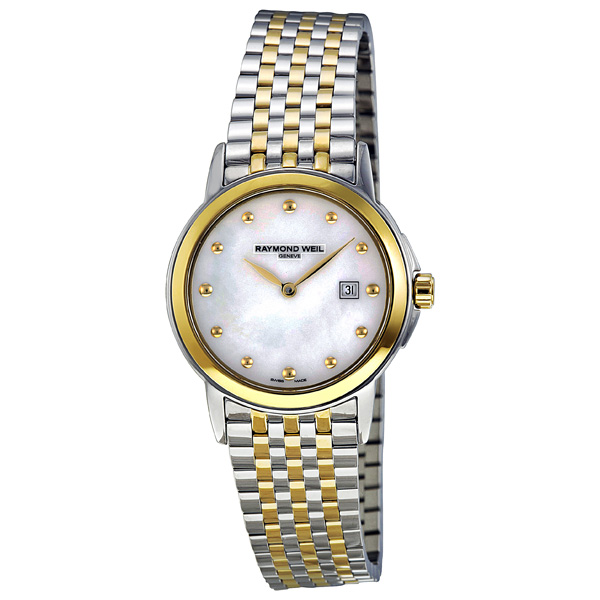 Raymond Weil Tradition Mother of Pearl 42mm Automatic Gold-Tone Watch