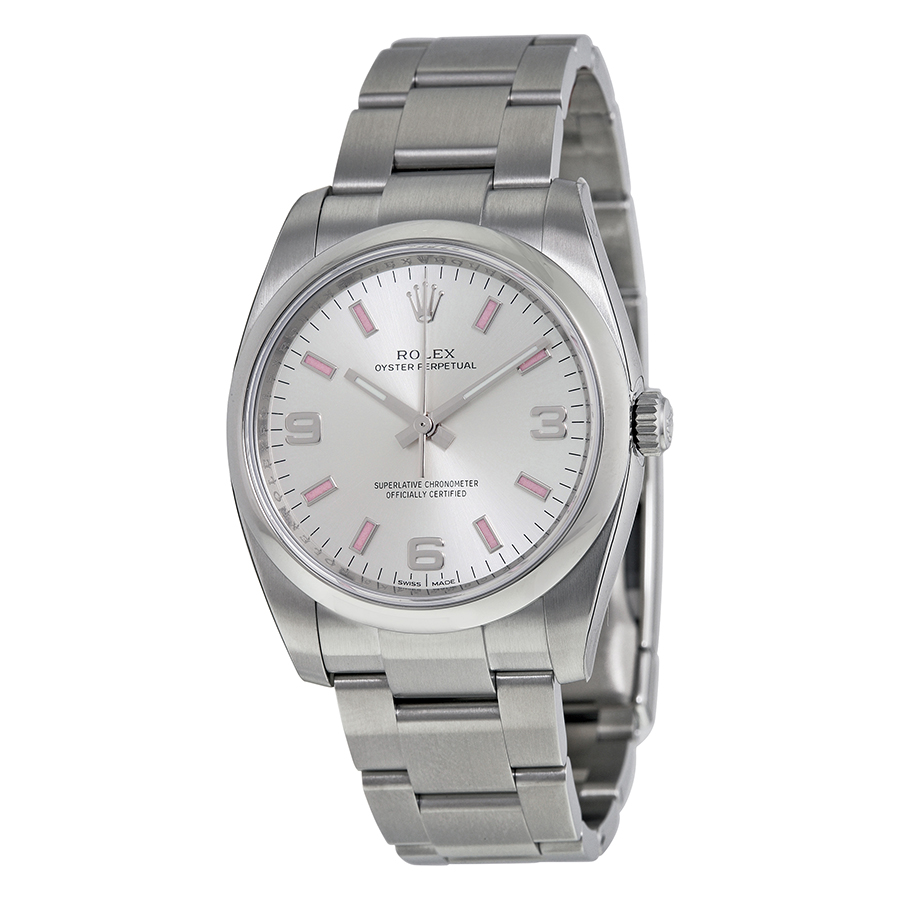 Rolex Air-King 114200 Steel Oyster Perpetual Silver Dial Watch