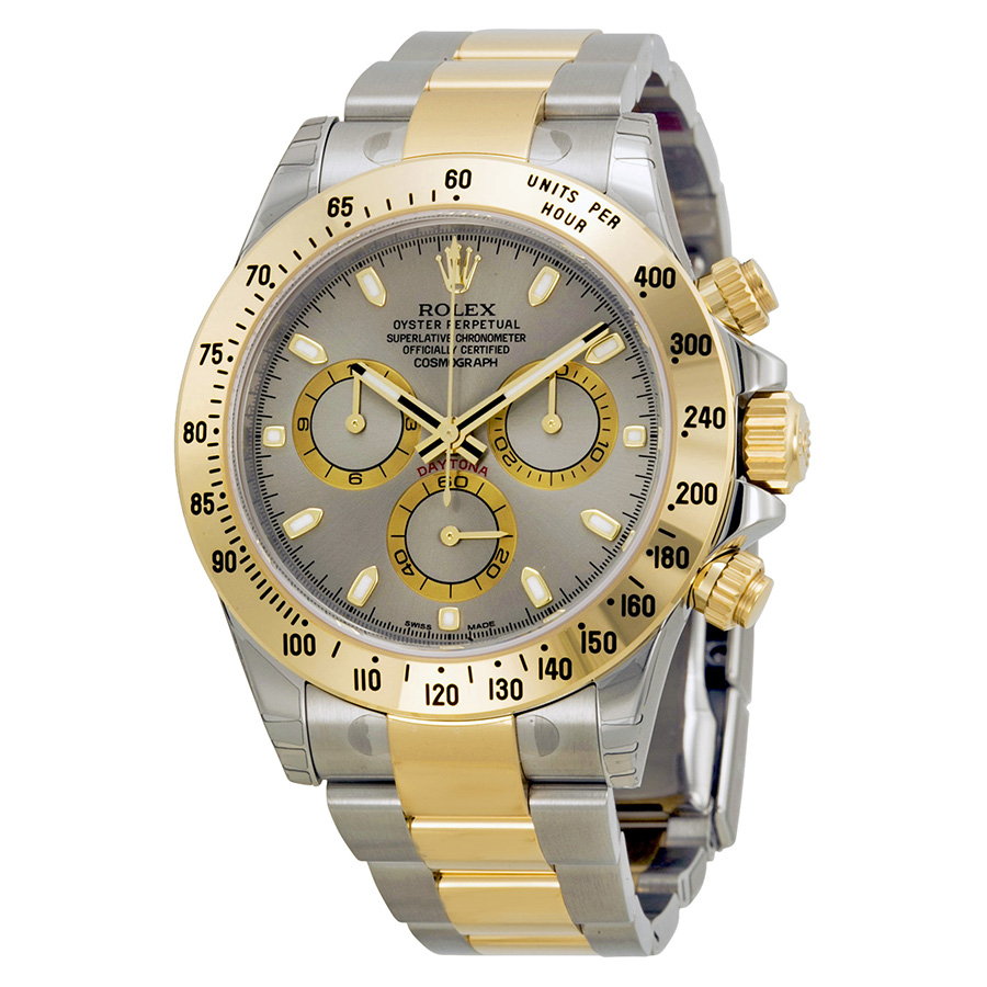 Rolex Daytona 116523 Grey Gold Steel Chronograph Replica Watch