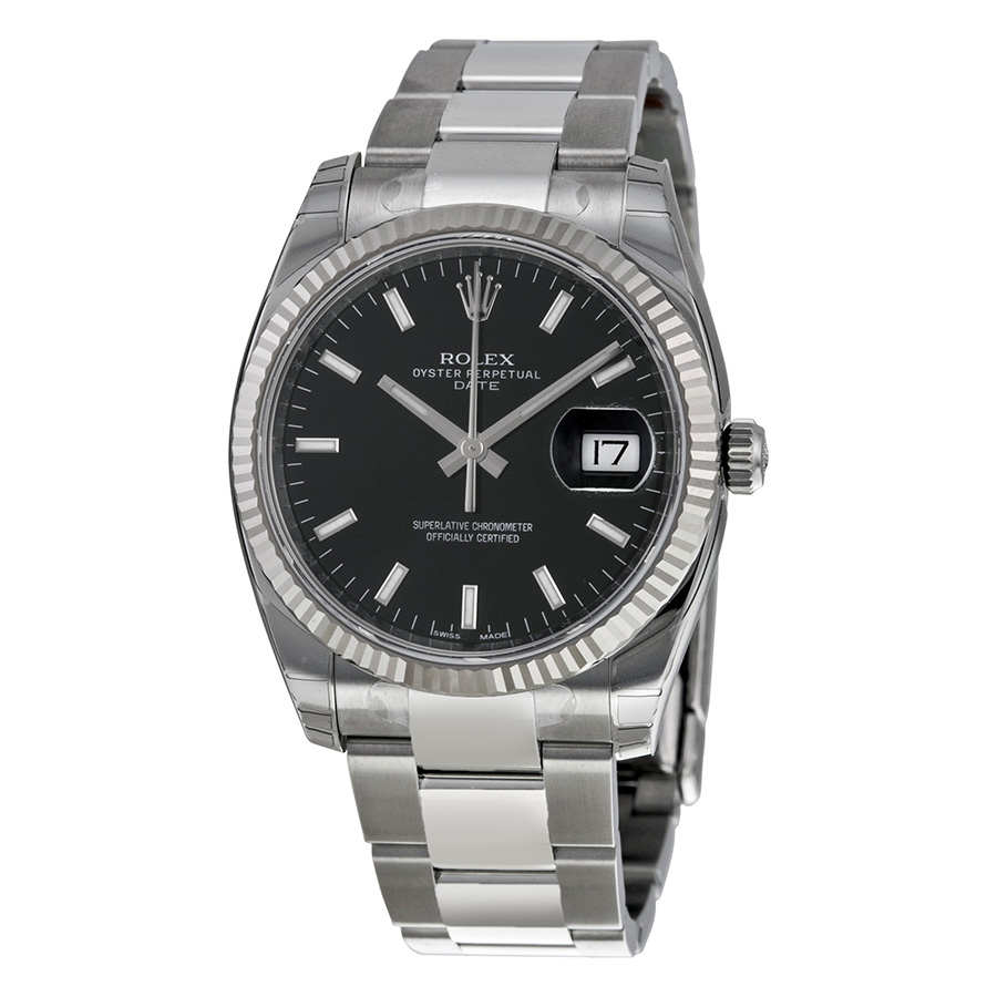 Swiss-Engineered Rolex Datejust 41mm Black Dial Imitation Watch, Automatic Movement