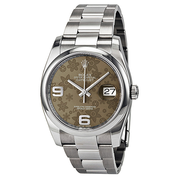 Rolex Datejust 36mm Imitation in Gold & Steel, White Gold Bezel, Automatic, Scratch-Resistant Sapphire Crystal