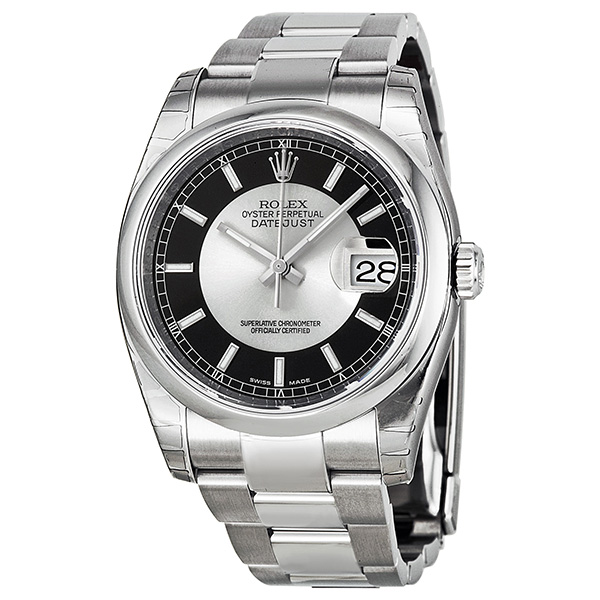 Rolex Datejust Clone 116200-BKRSO Grey & Black Dual Tone Automatic Lady's Watch