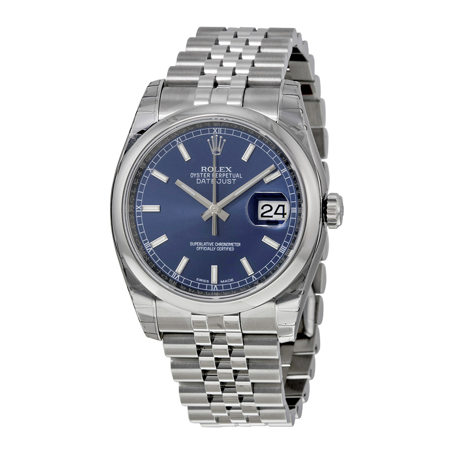 Rolex Datejust 41mm Blue Steel & Gold Automatic Watch - Luxe Clone