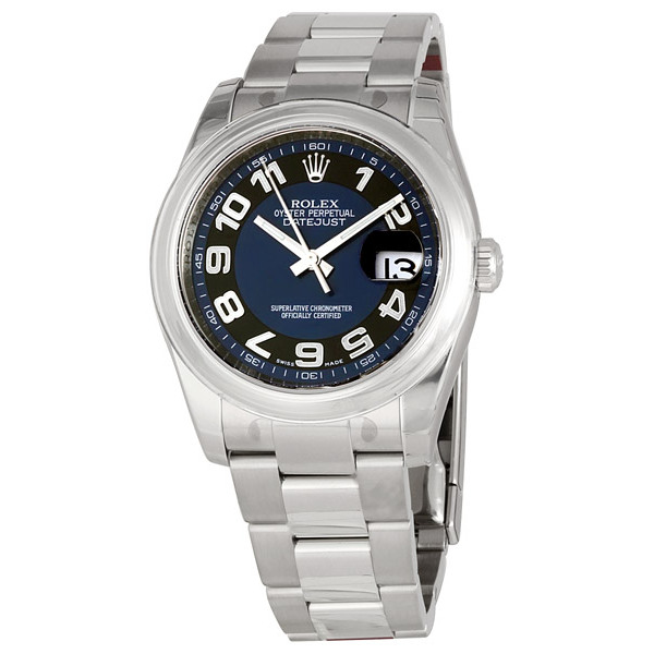 Rolex Datejust 36mm Steel Oyster Black Dial Automatic Replica Watch