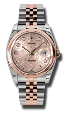 Stylish Rolex Datejust 116201CJDJ Steel Charm Automatic Silver Dial Watch