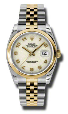 Pre-Owned Rolex Datejust Steel Charm Diamond Bezel 116203IJAJ Auto Watch