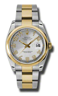 Rolex Datejust 41mm Swiss Clone Automatic Gold & Diamond Bezel Watch