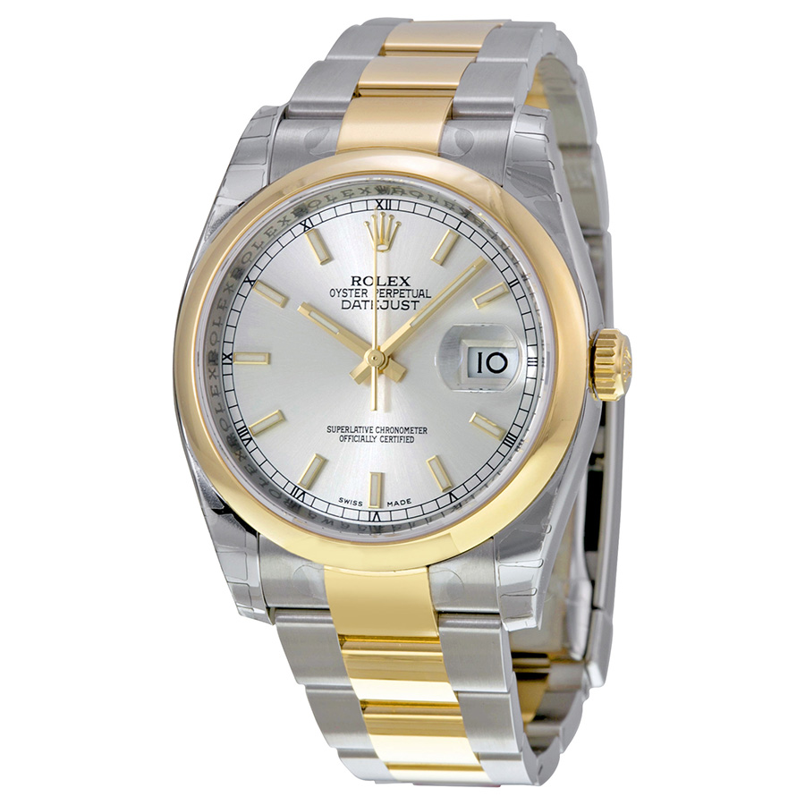 Rolex Datejust Silver Chronograph 41mm Automatic Watch - Inspired by Original