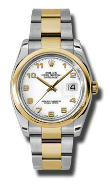 Rolex Datejust 116203WAO Timeless elegance in Steel & White Gold with Silver Dial Watch