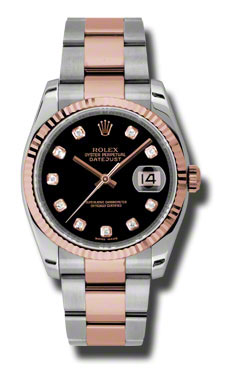 Rolex Datejust Clone 116231BKDO Black Dial Swiss Automatic Timepiece